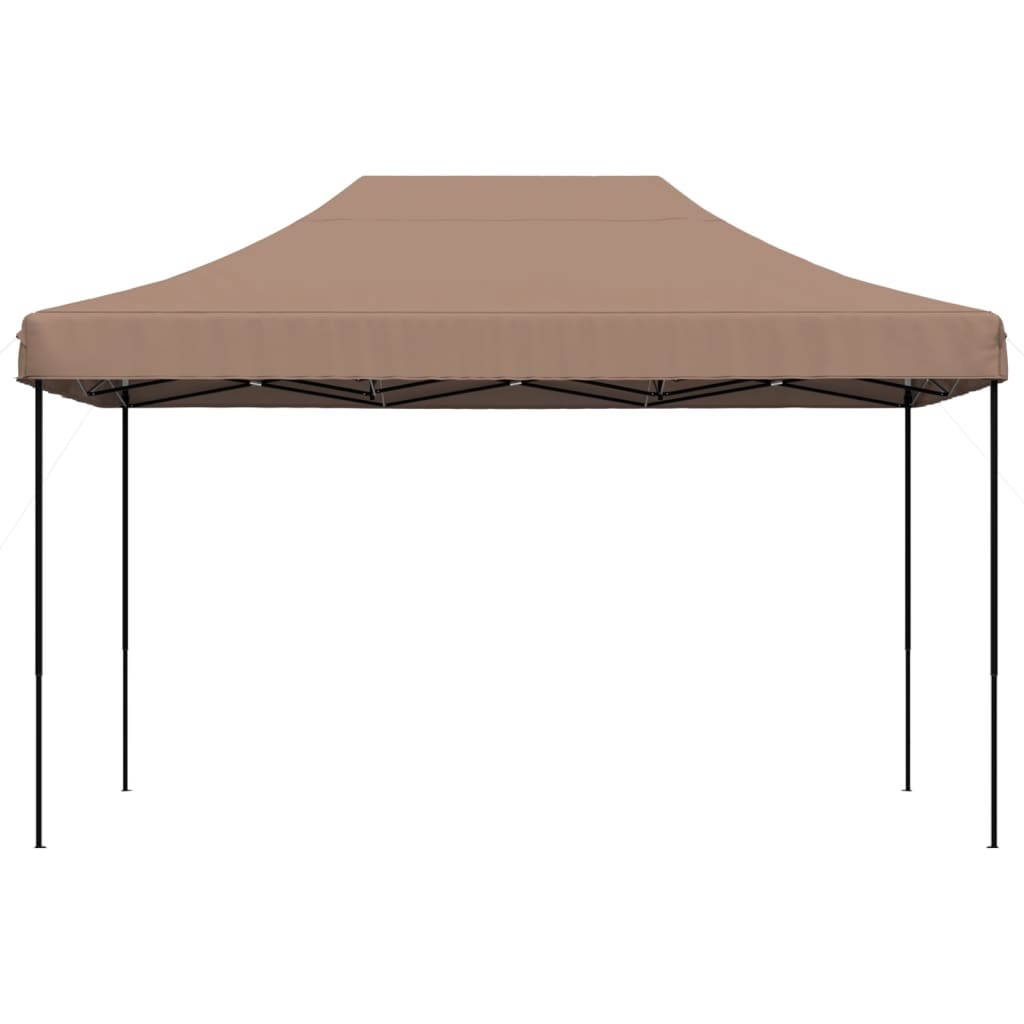 vidaXL Tenda para festas pop-up dobrável 440x292x315 cm castanho