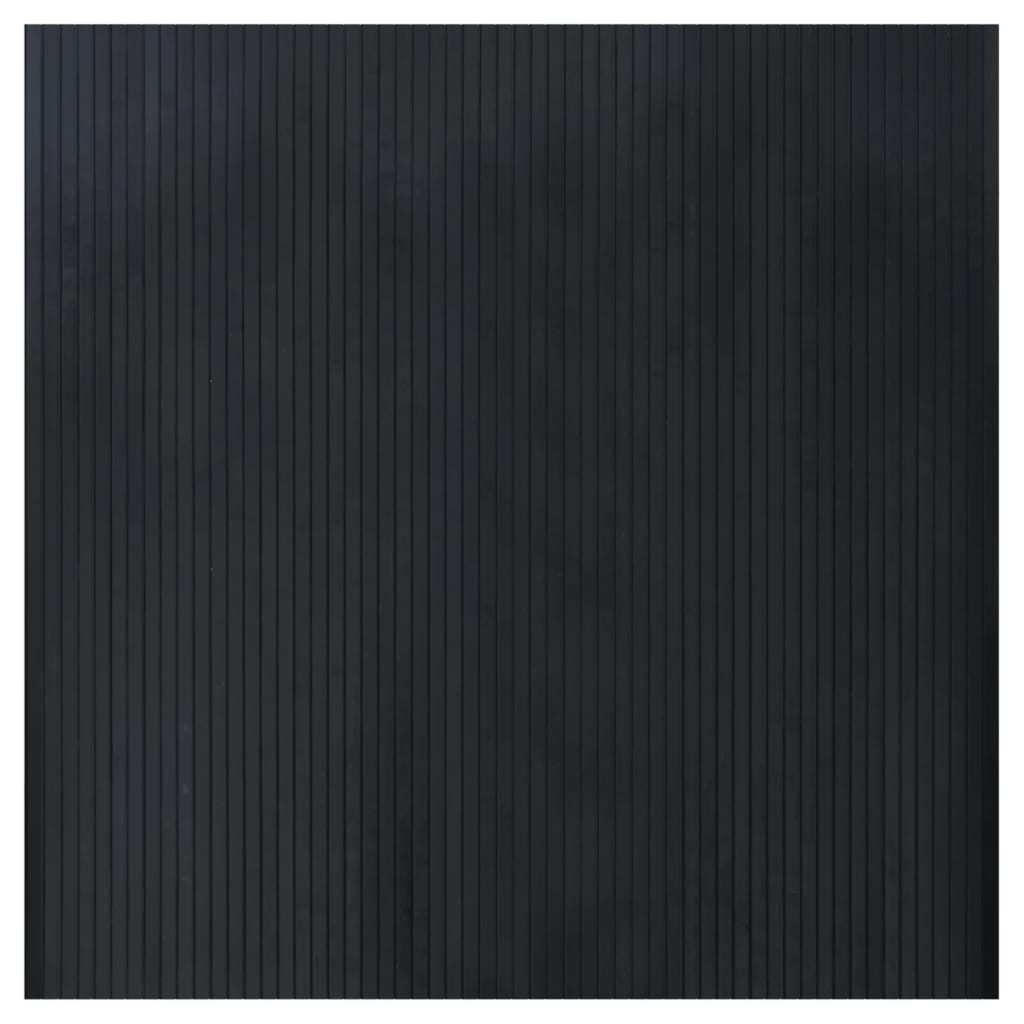 vidaXL Tapete retangular 100x100 cm bambu preto