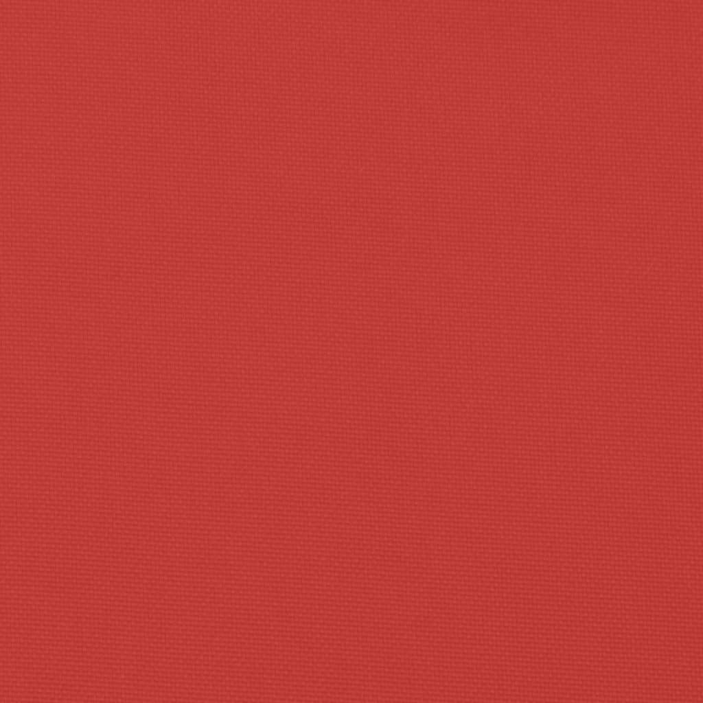 vidaXL Almofadão banco jardim 180x(50+50)x7cm tecido oxford vermelho