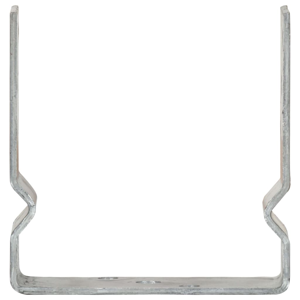vidaXL Âncoras de vedação 6 pcs 14x6x15 cm aço galvanizado prateado