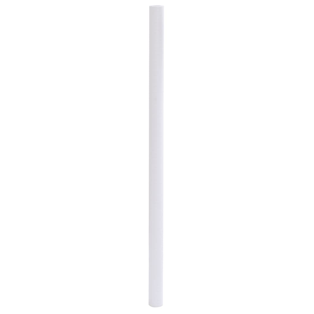 vidaXL Película para janela fosca 60x500 cm PVC branco