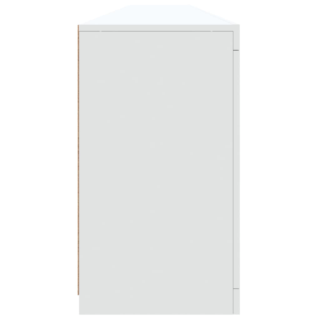 vidaXL Aparador com luzes LED 283x37x67 cm branco