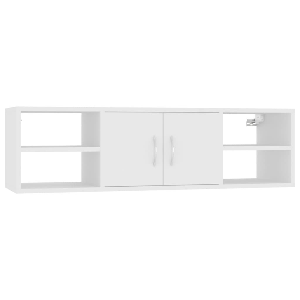 vidaXL Estante de parede 102x30x29 cm contraplacado branco