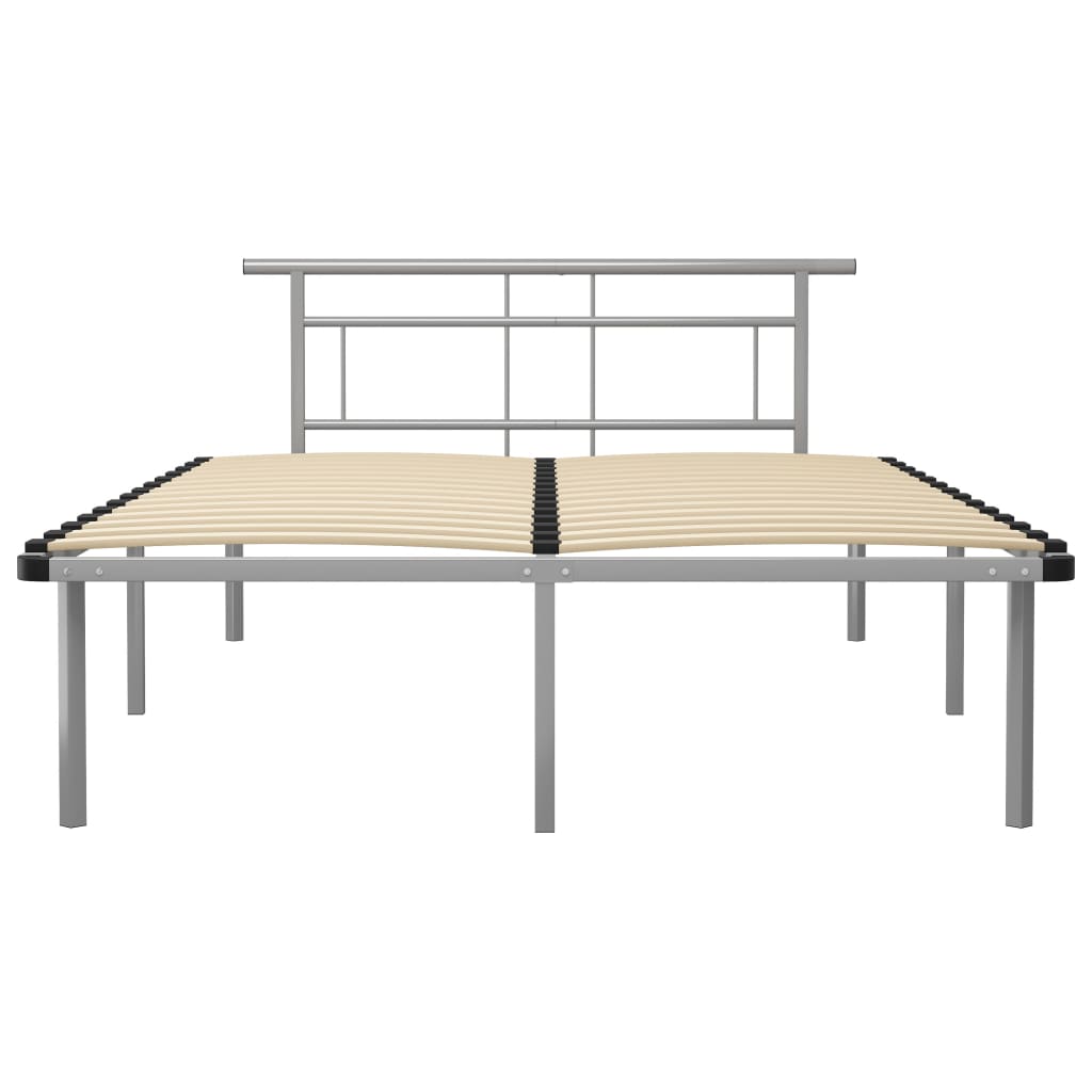 vidaXL Estrutura de cama metal 140x200 cm cinzento