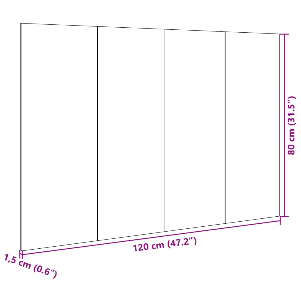 vidaXL Cabeceira cama c/ armários 120cm deriv. madeira cinzento sonoma