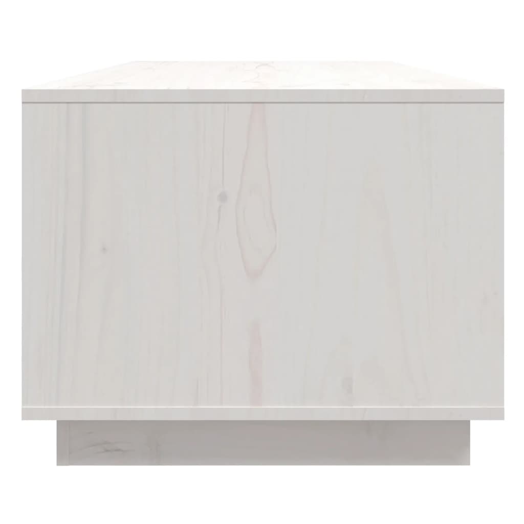 vidaXL Mesa de centro 110x50x40 cm pinho maciço branco