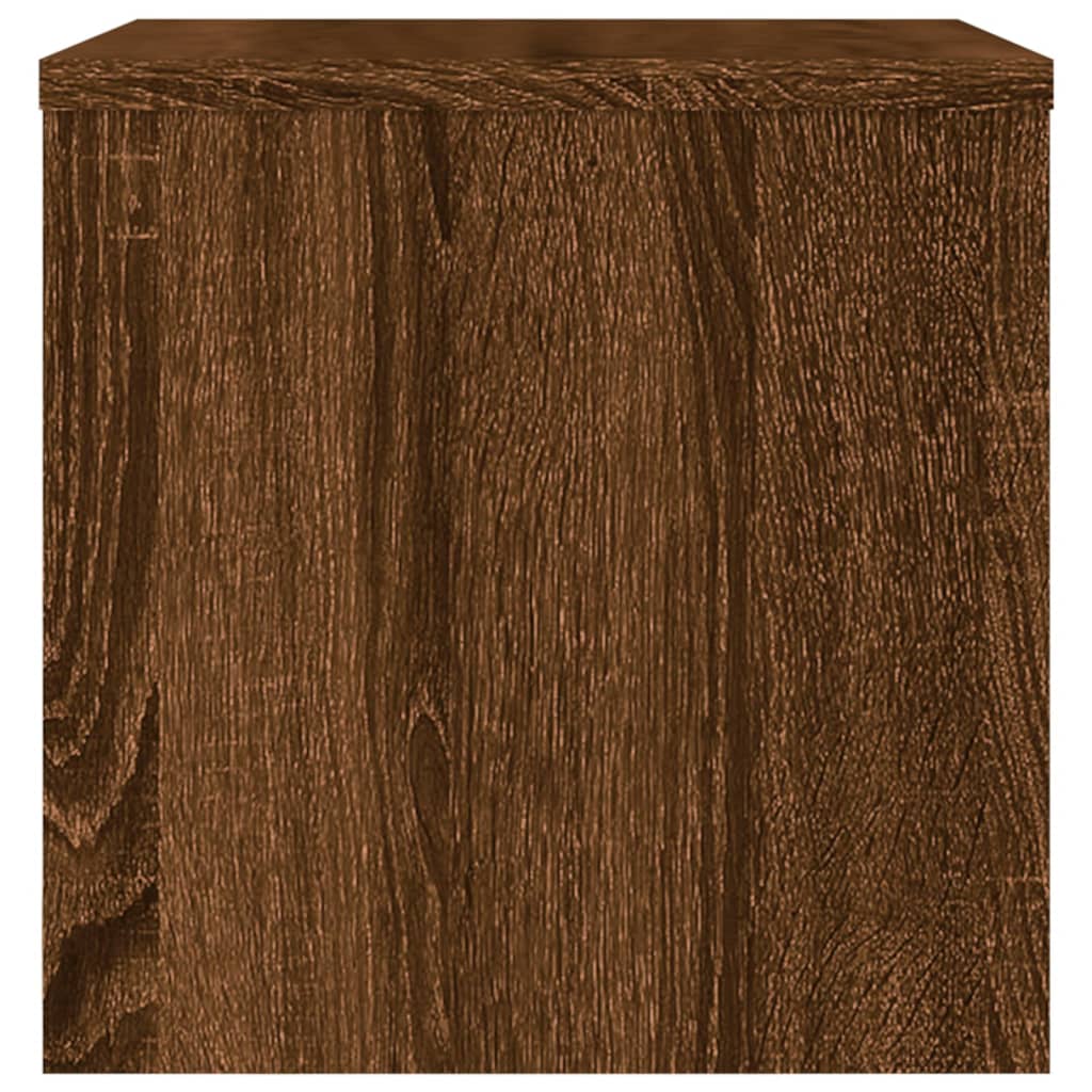 vidaXL Mesa cabeceira 2pcs 40x30x30cm deriv. madeira carvalho castanho