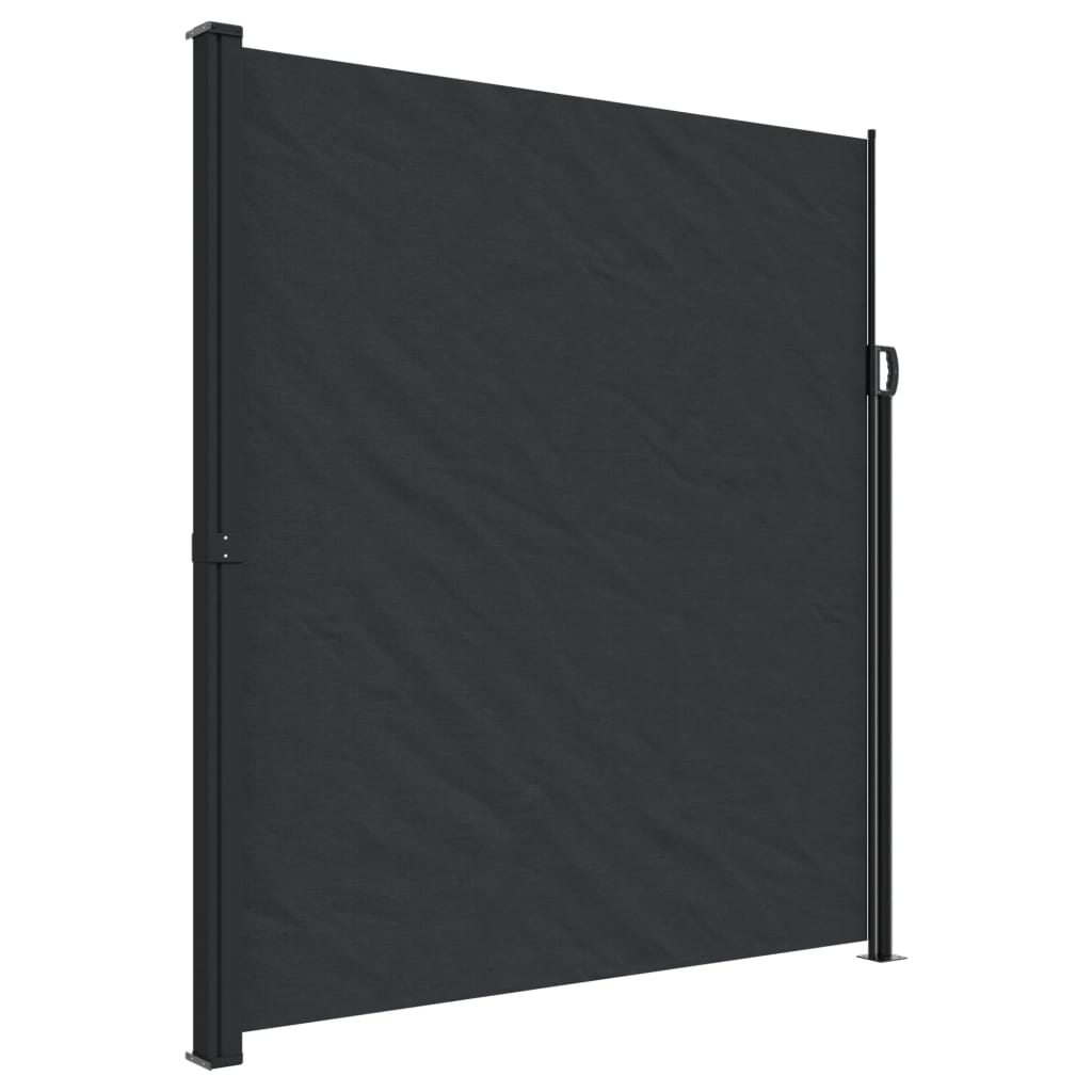 vidaXL Toldo lateral retrátil 220x600 cm preto