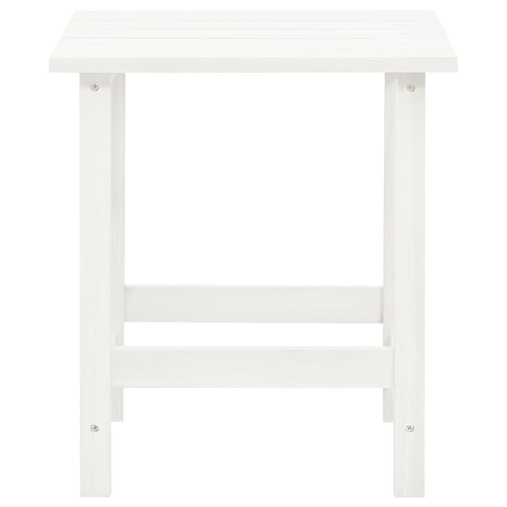 vidaXL Cadeira de jardim Adirondack c/ otomano e mesa abeto branco