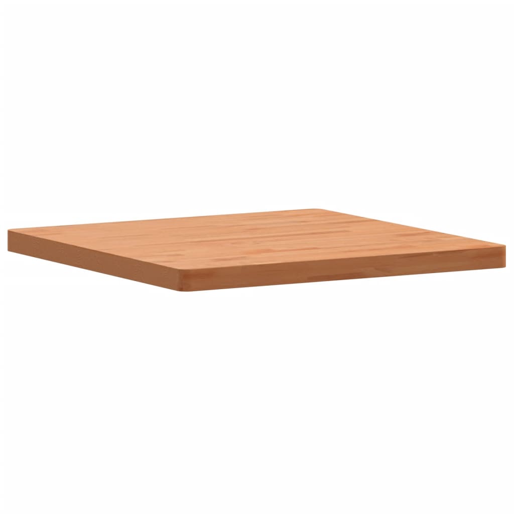 vidaXL Tampo de mesa quadrado 70x70x4 cm madeira de faia maciça