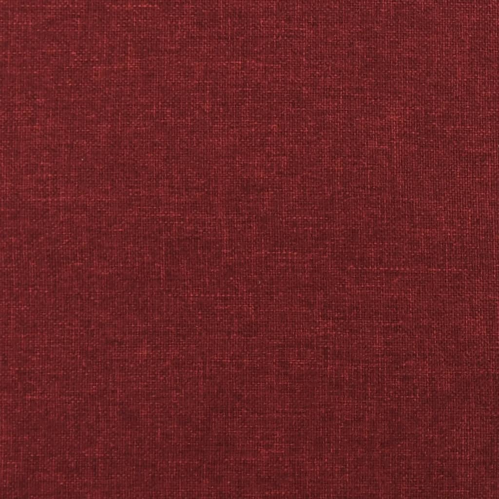 vidaXL Painel de parede 12 pcs 90x15 cm tecido 1,62 m² vermelho tinto