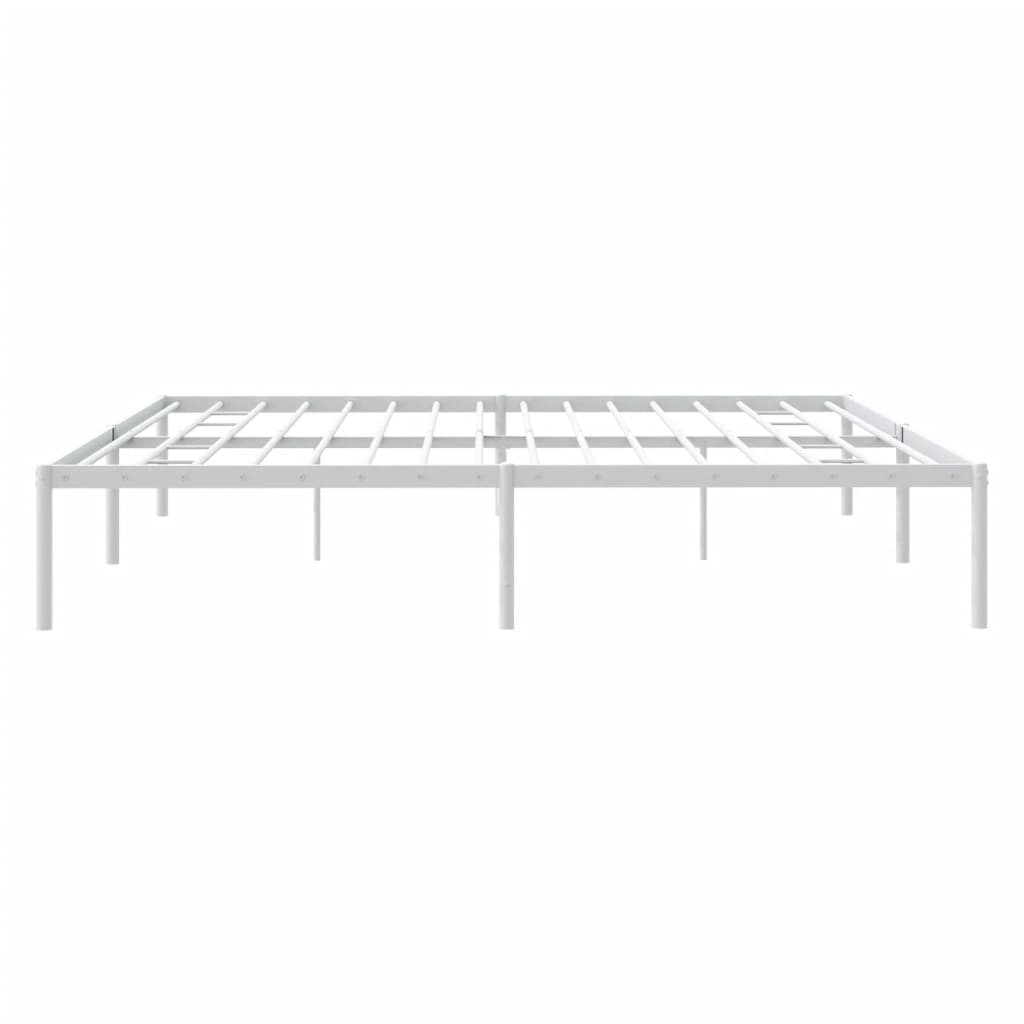 vidaXL Estrutura de cama 183x213 cm metal branco