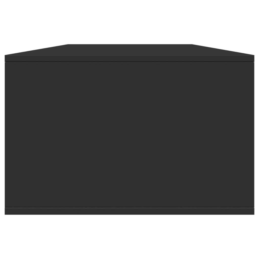 vidaXL Mesa de centro 102x55x35 cm derivados de madeira preto