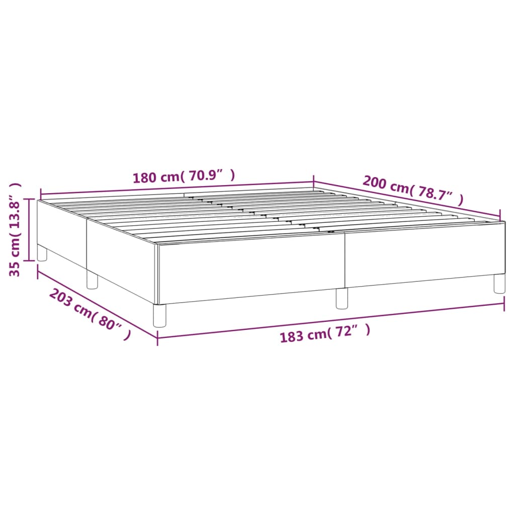 vidaXL Estrutura de cama 180x200 cm veludo preto