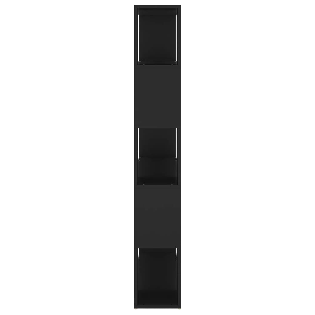 vidaXL Estante/divisória 100x24x155 cm derivados de madeira preto