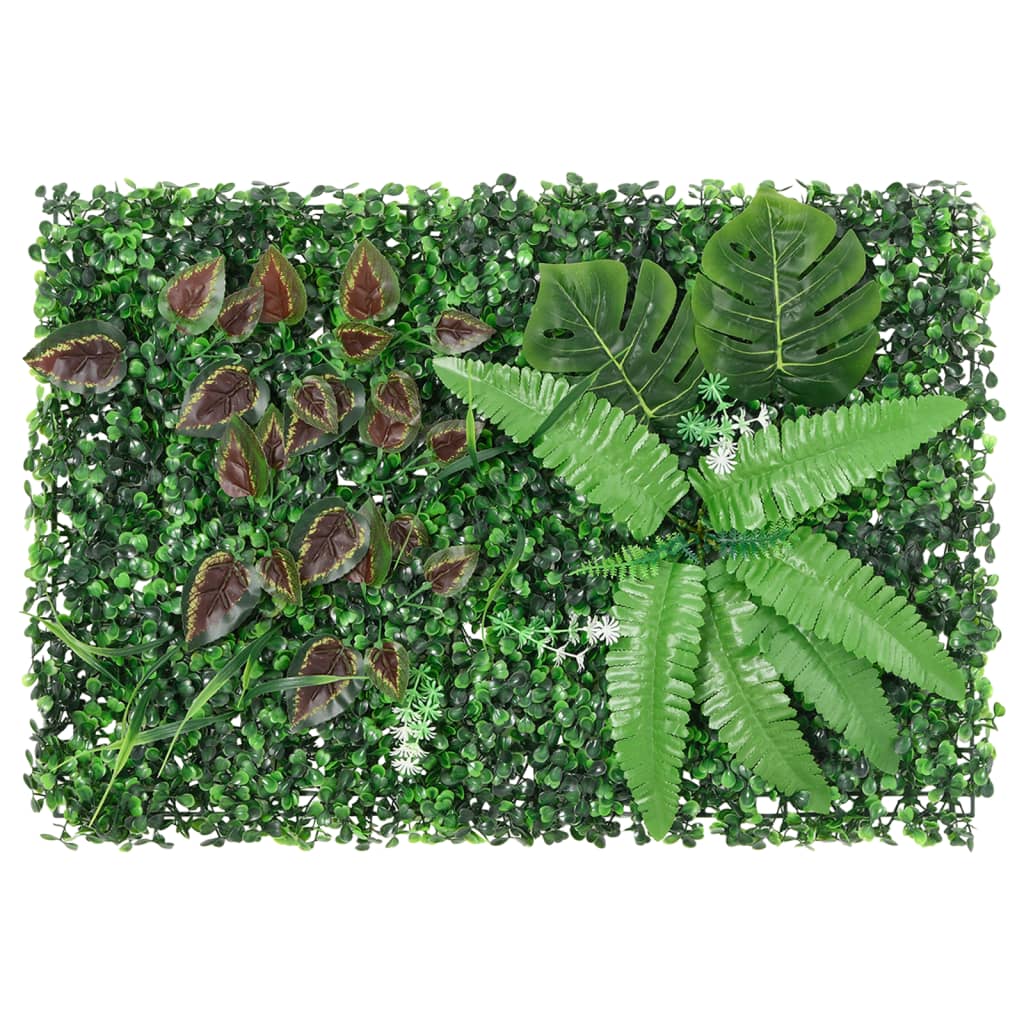  vidaXL Vedação de plantas artificiais 6 pcs 40x60 cm verde