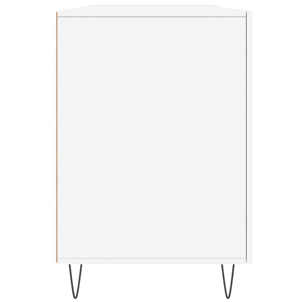 vidaXL Secretária 140x50x75 cm derivados de madeira branco