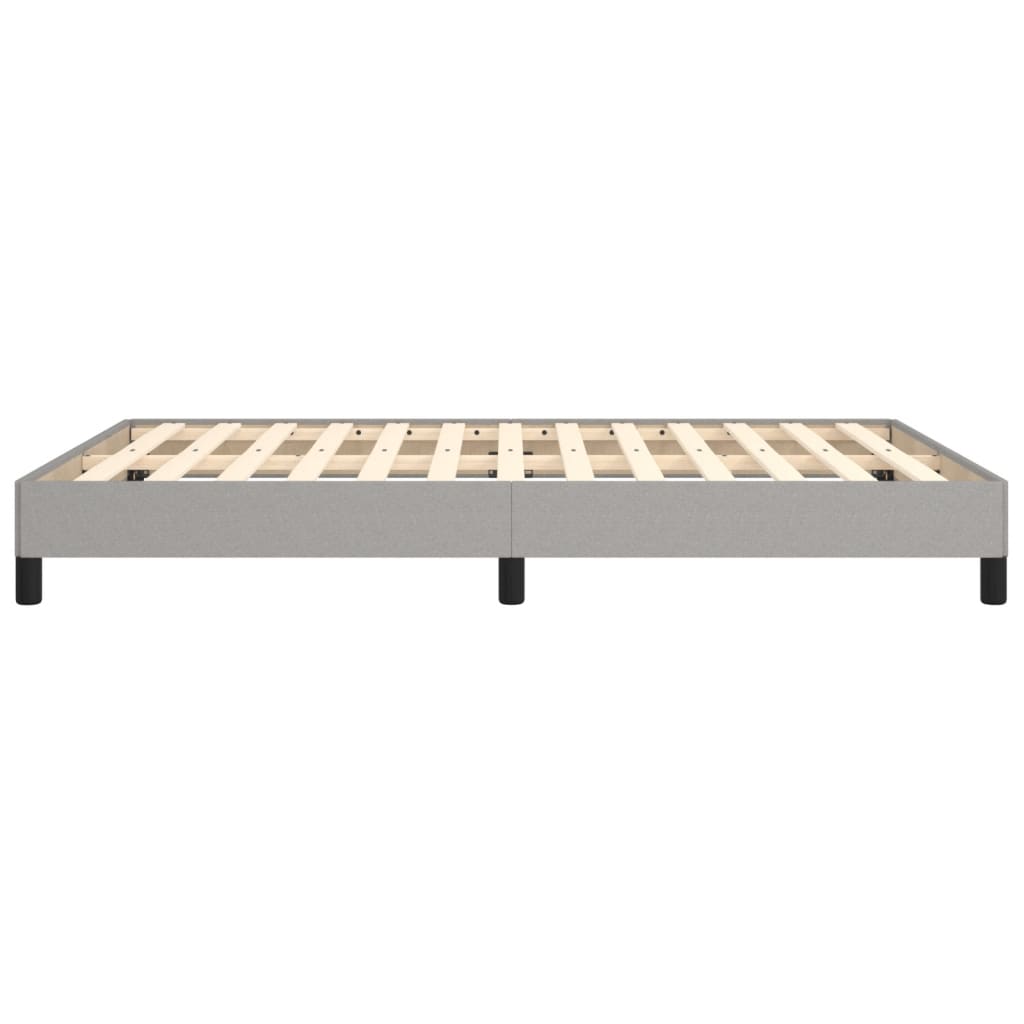 vidaXL Estrutura de cama sem colchão 140x190 cm tecido cinzento-claro