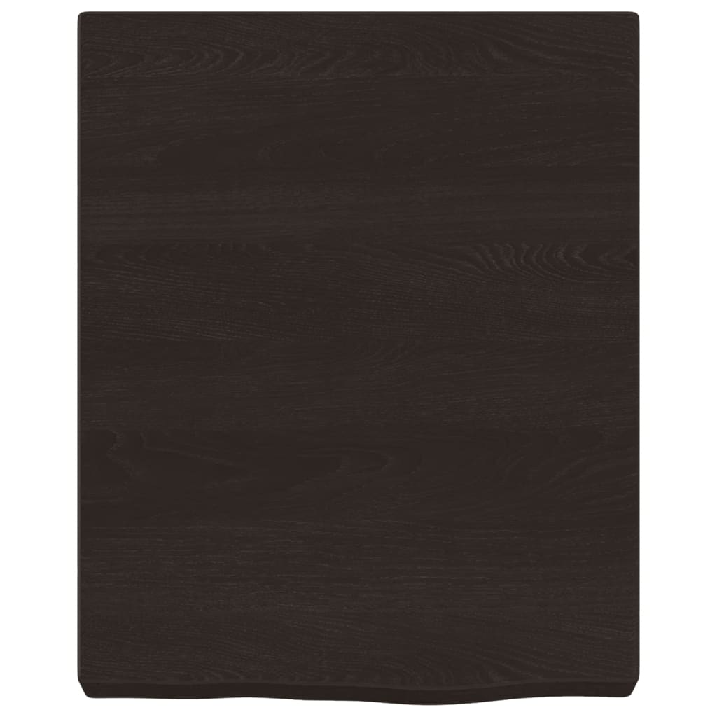 vidaXL Bancada p/ WC 40x50x(2-6)cm madeira tratada maciça castanho