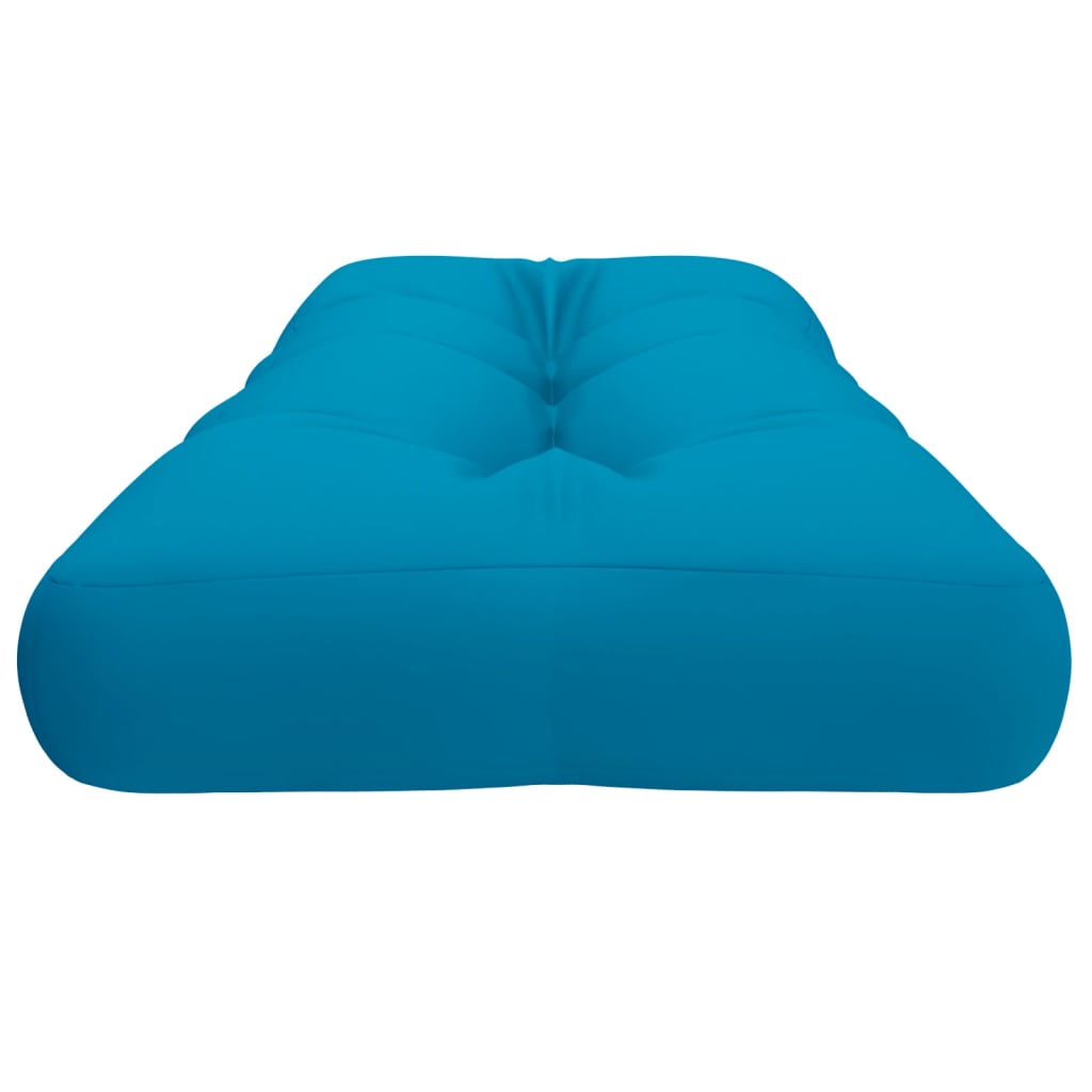 vidaXL Almofadão para sofá de paletes 120x40x12 cm tecido azul-claro