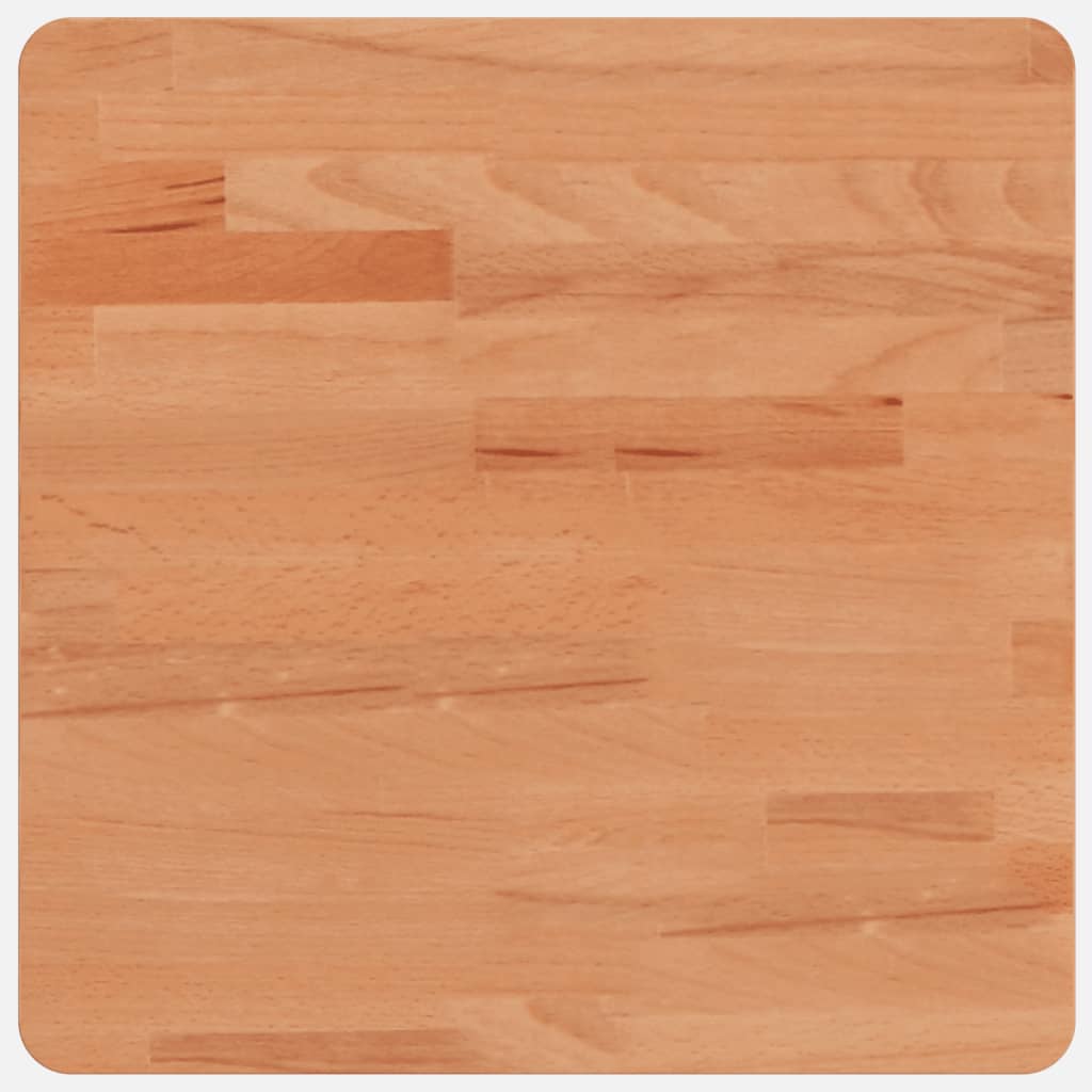 vidaXL Tampo de mesa quadrado 40x40x4 cm madeira de faia maciça
