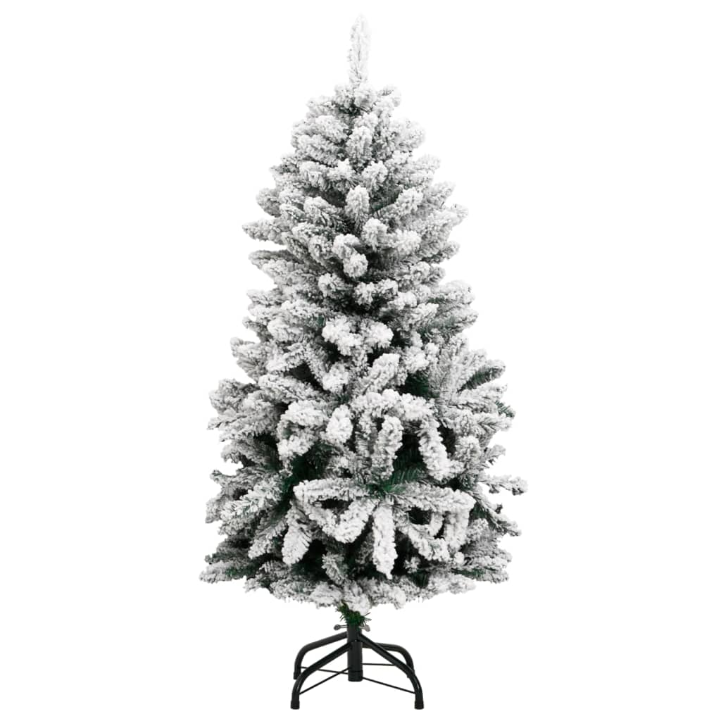 vidaXL Árvore de Natal artificial articulada c/ flocos de neve 120 cm