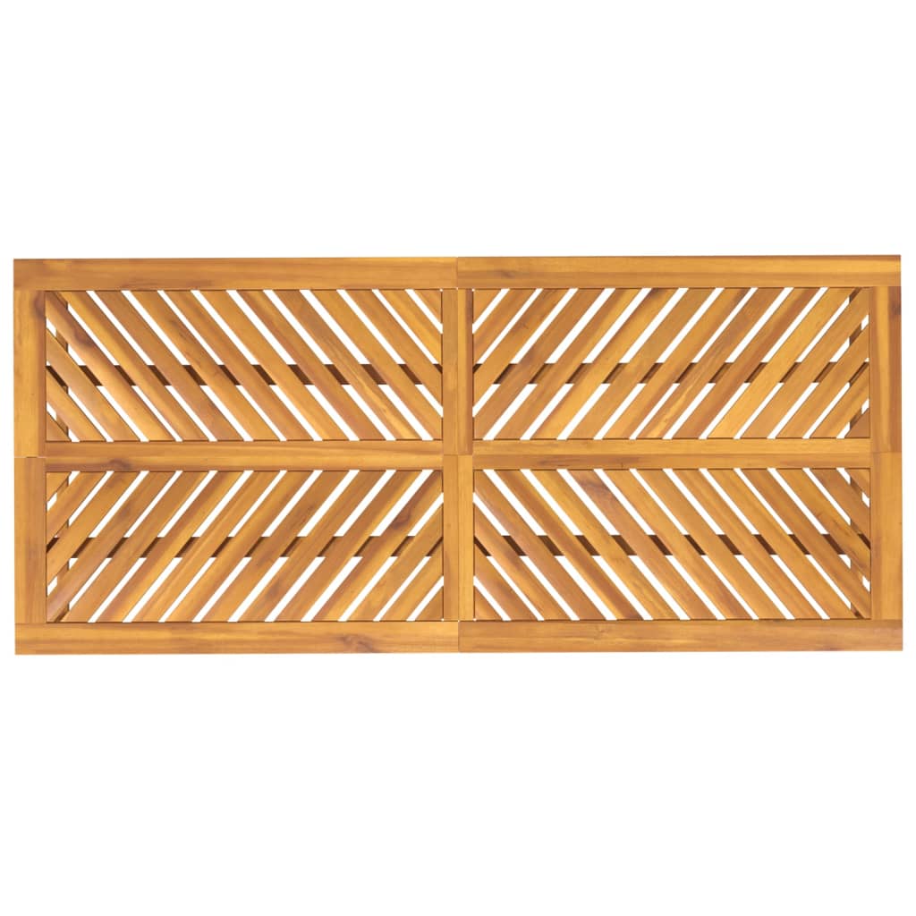 vidaXL Mesa de jantar para jardim 200x90x74cm madeira de acácia maciça