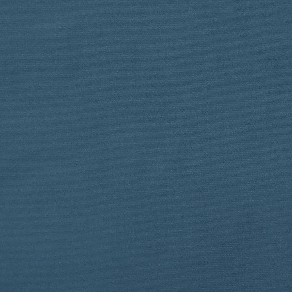 vidaXL Cabeceira de cama veludo 100x7x78/88 cm azul-escuro