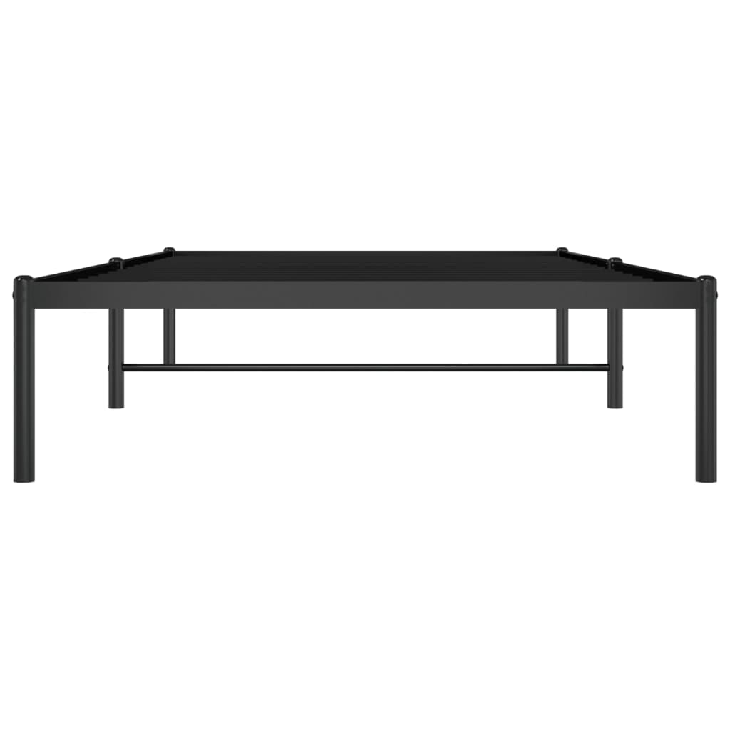 vidaXL Estrutura de cama 100x200 cm metal preto