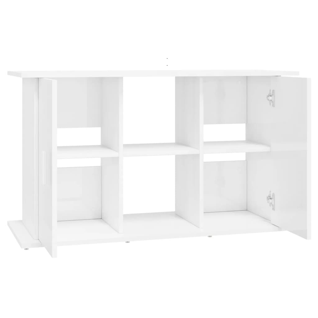 vidaXL Suporte de aquário 101x41x58 cm deriv. madeira branco brilhante