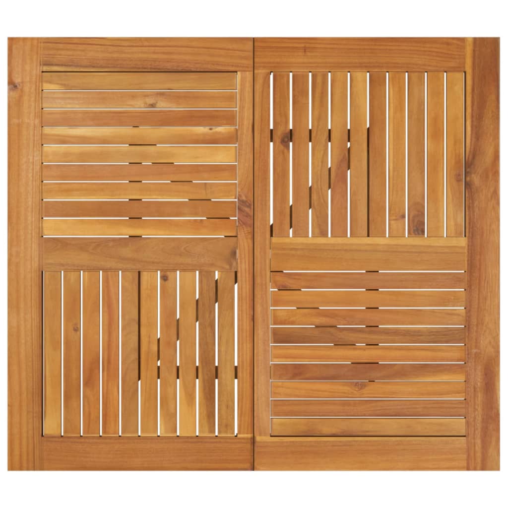 vidaXL Mesa de jardim 85x85x75 cm madeira de acácia maciça