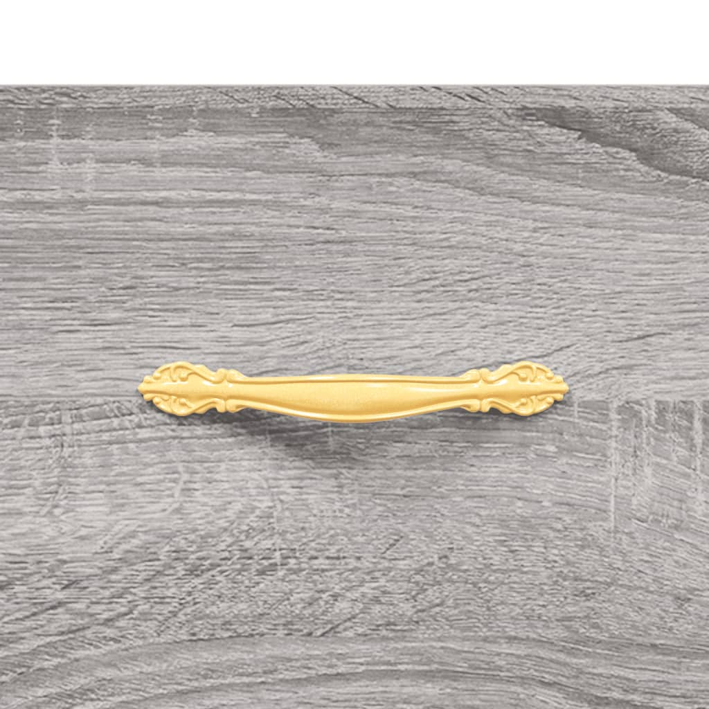 vidaXL Armário alto 69,5x34x180 cm derivados de madeira sonoma cinza