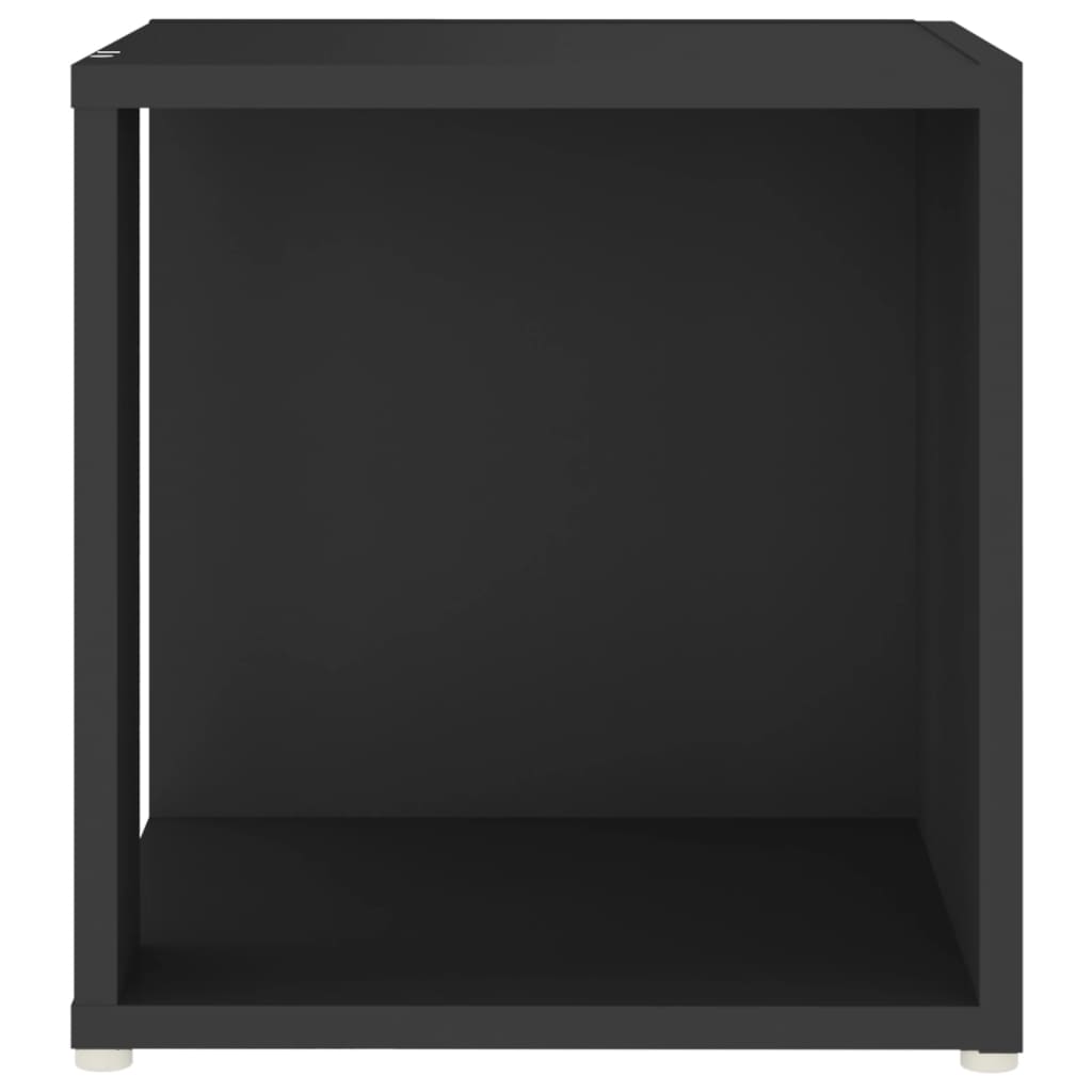 vidaXL Mesa de apoio 33x33x34,5 cm derivados de madeira preto