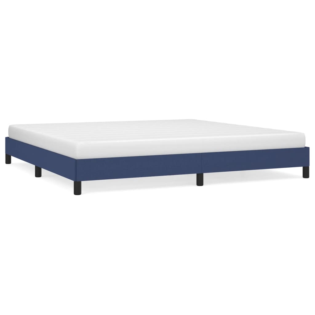vidaXL Estrutura de cama tecido azul 200x200 cm