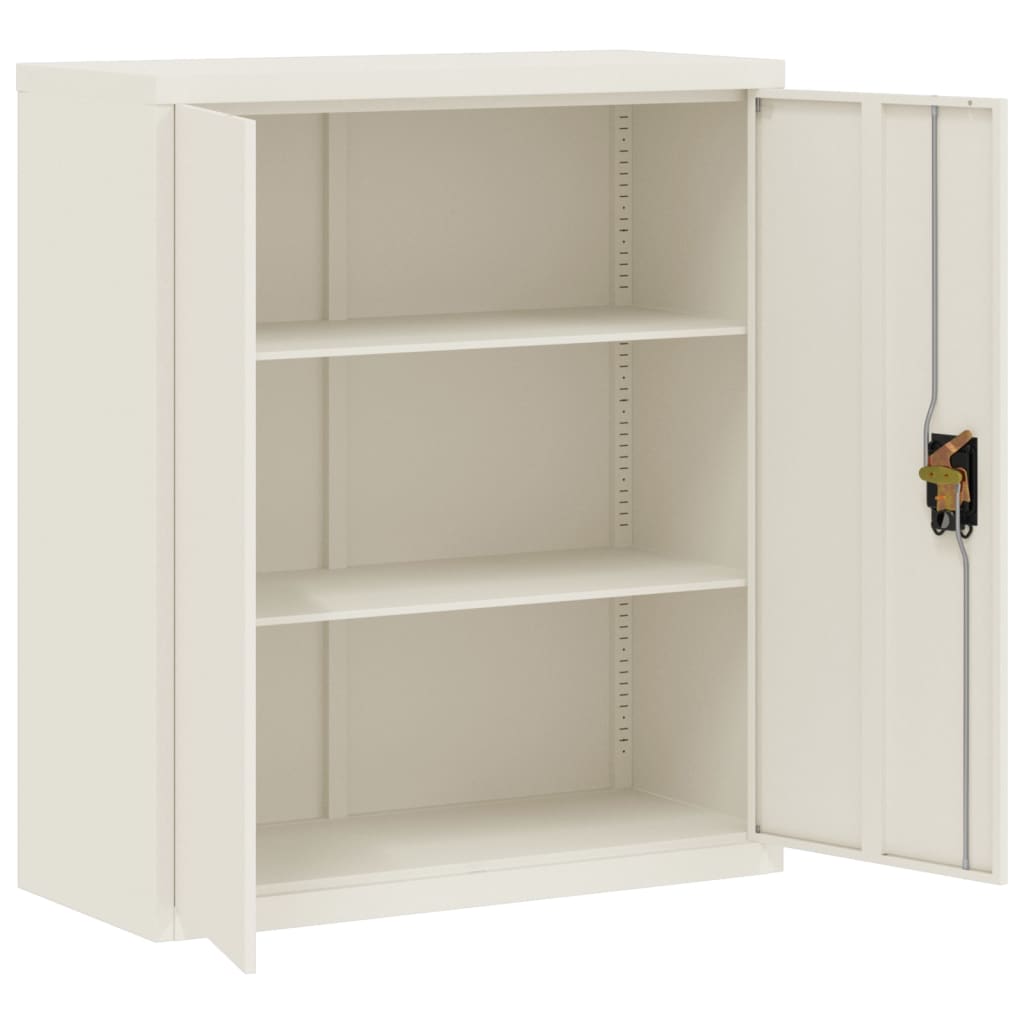 vidaXL Arquivador 90x40x105 cm aço branco