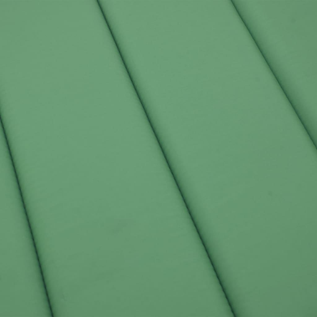 vidaXL Almofadão p/ espreguiçadeira 180x60x3 cm tecido oxford verde