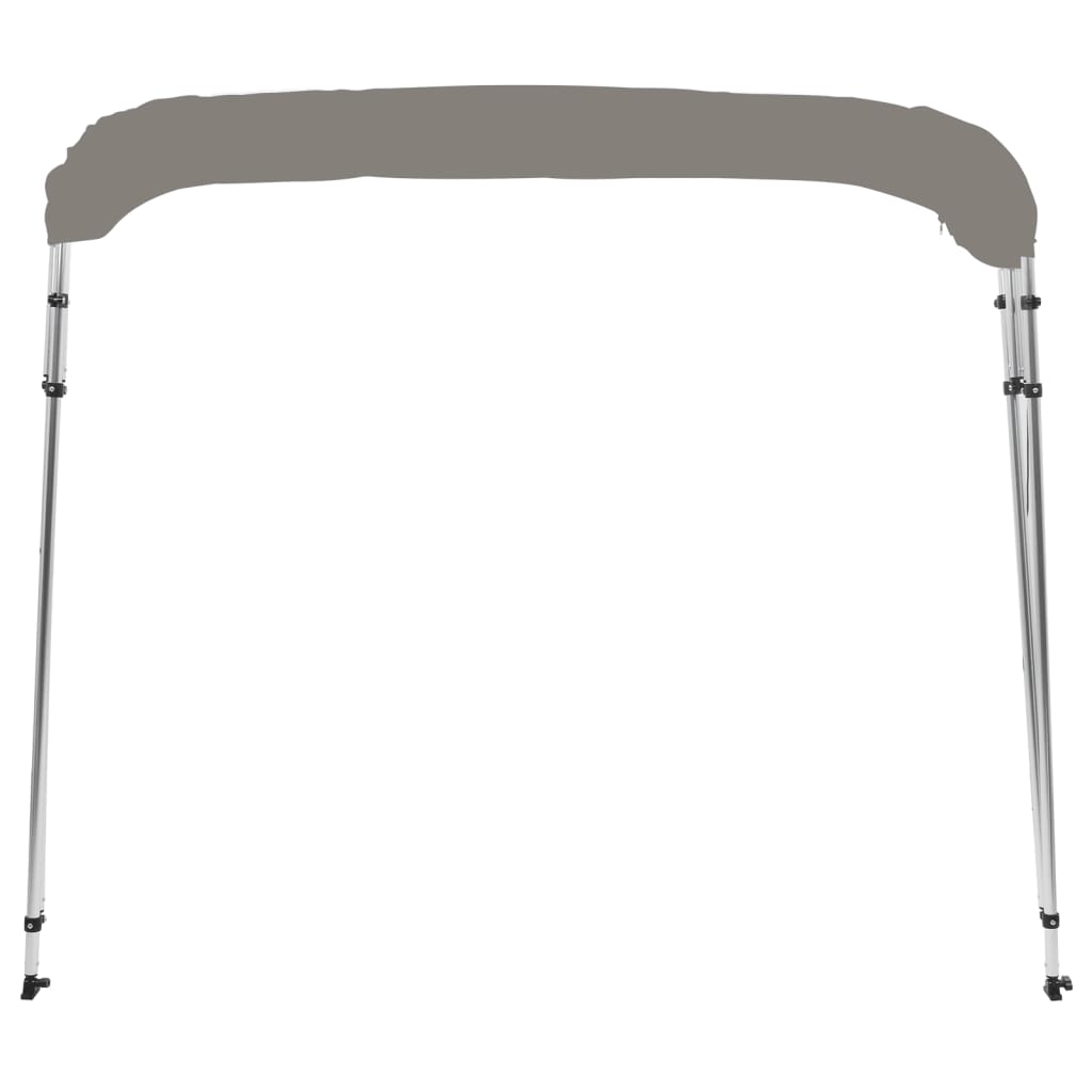 vidaXL Toldo de 4 arcos Bimini 243x244x137 cm cinzento