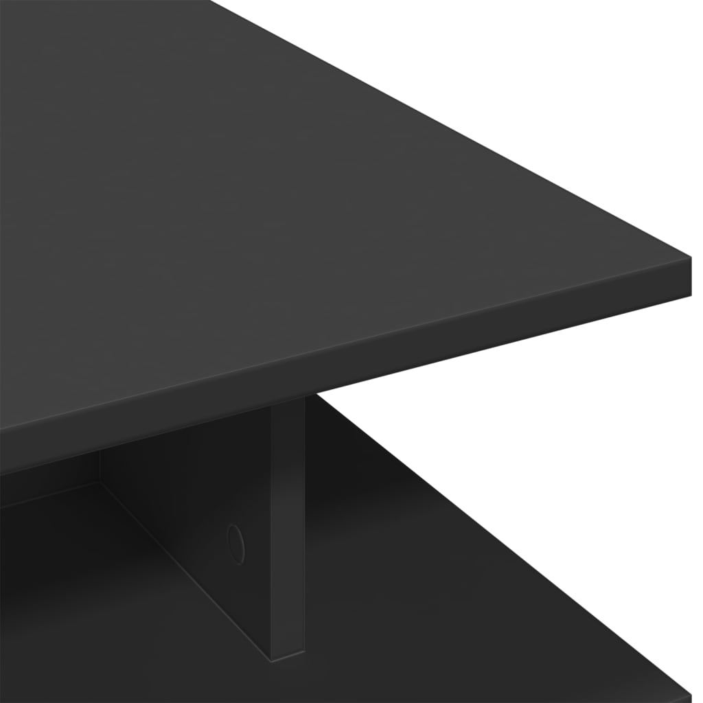 vidaXL Mesa de centro 102x55x35 cm derivados de madeira preto