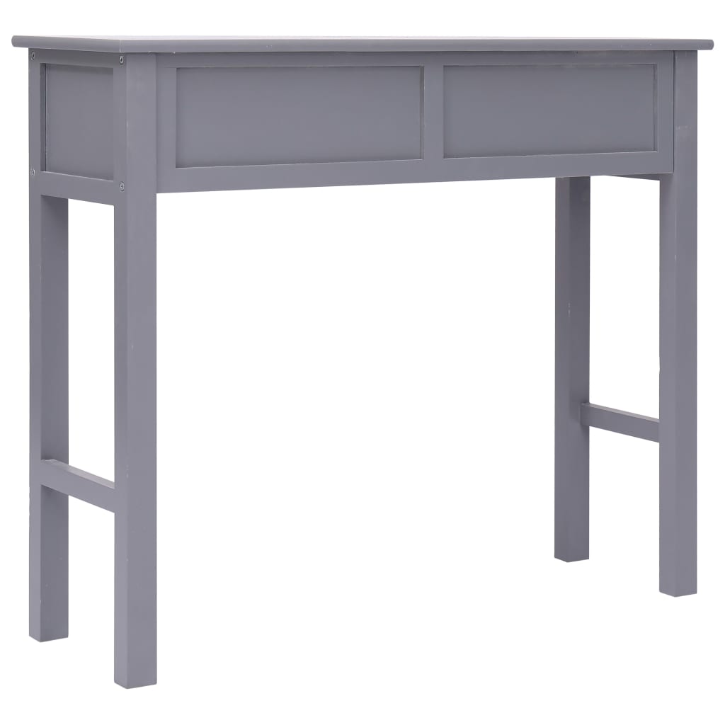 vidaXL Mesa consola 90x30x77 cm madeira cinzento