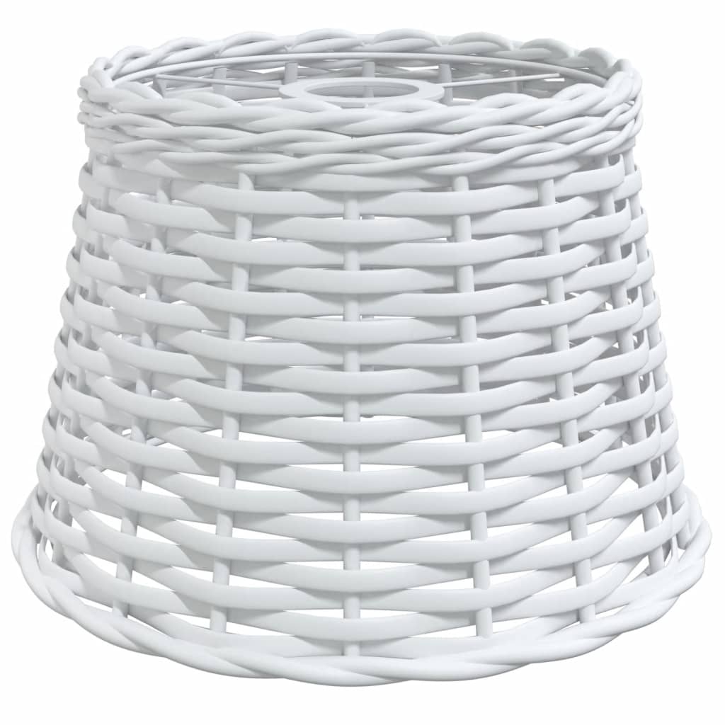 vidaXL Abajur de teto Ø25x17 cm vime branco