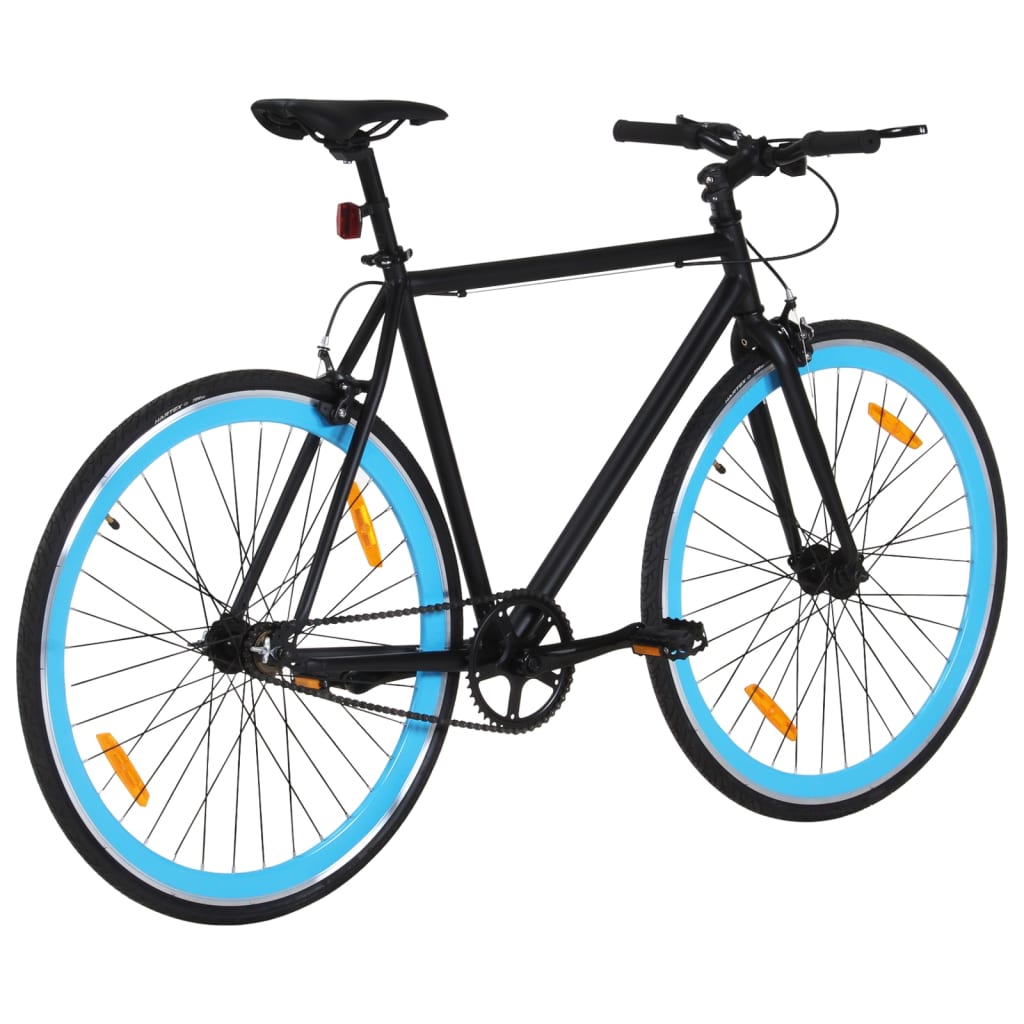 vidaXL Bicicleta de mudanças fixas 700c 51 cm preto e azul