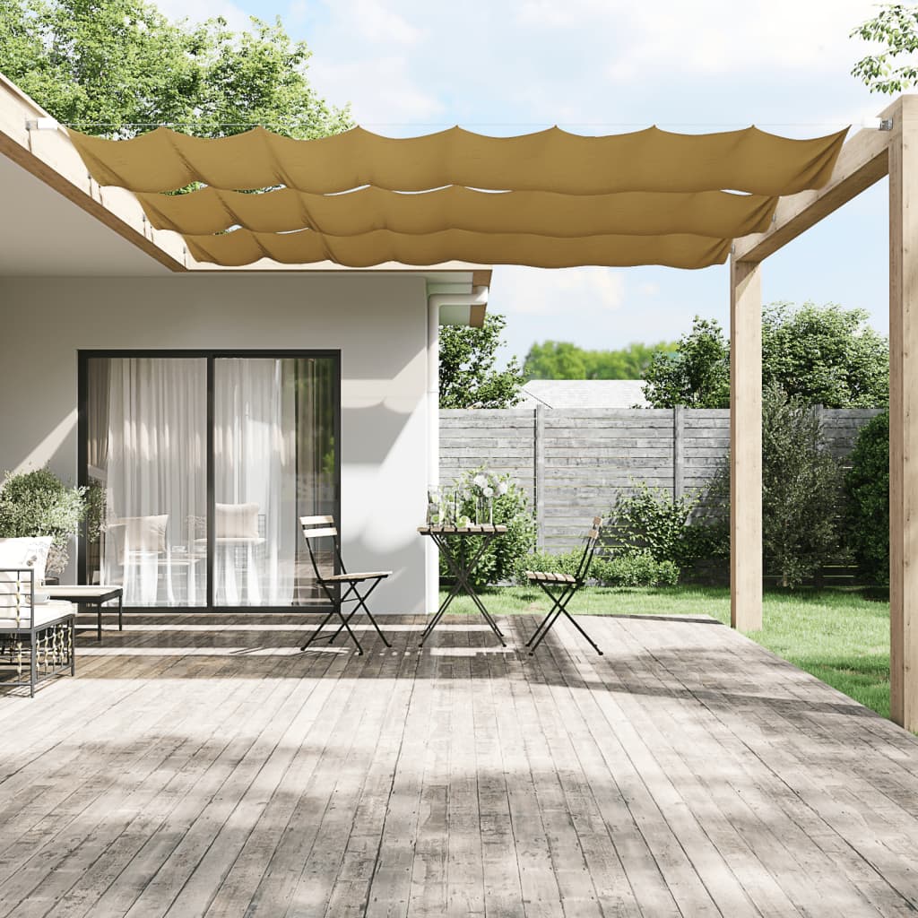 vidaXL Toldo vertical 100x420 cm tecido oxford bege