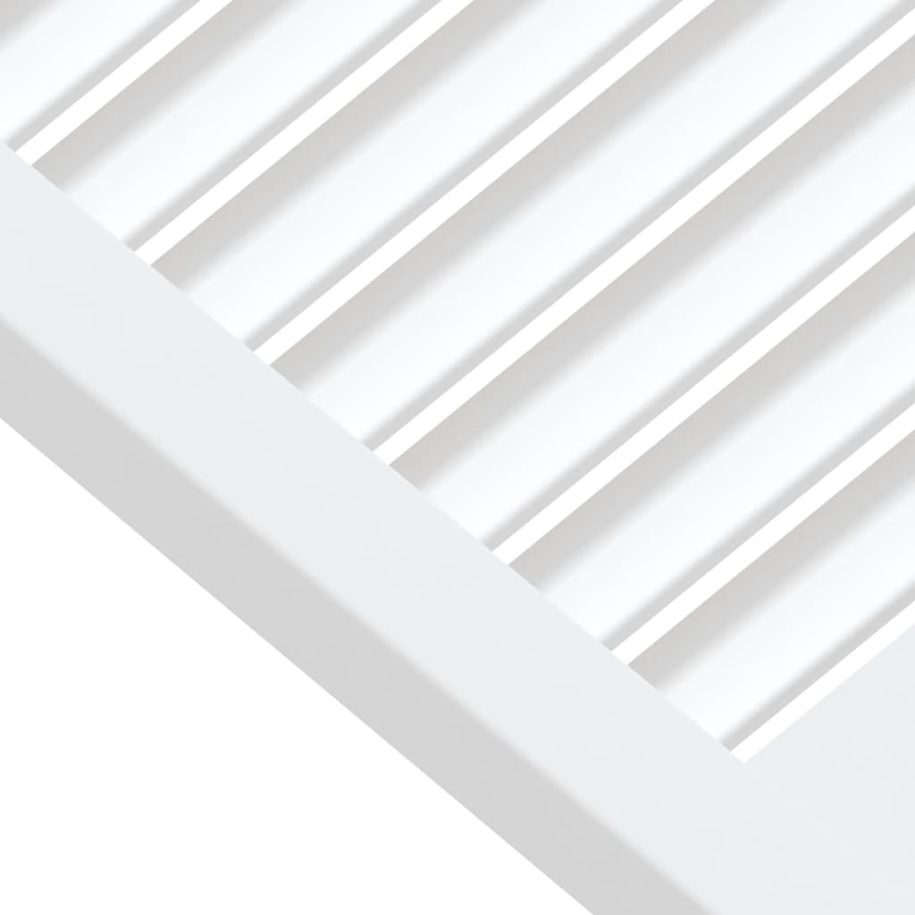 vidaXL Porta de armário com design de persiana pinho maciço branco