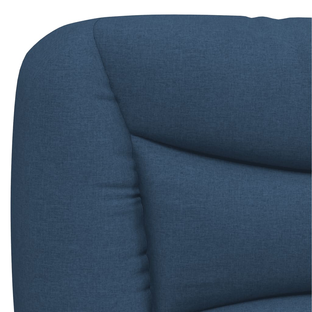 vidaXL Estrutura de cama sem colchão 200x200 cm tecido azul