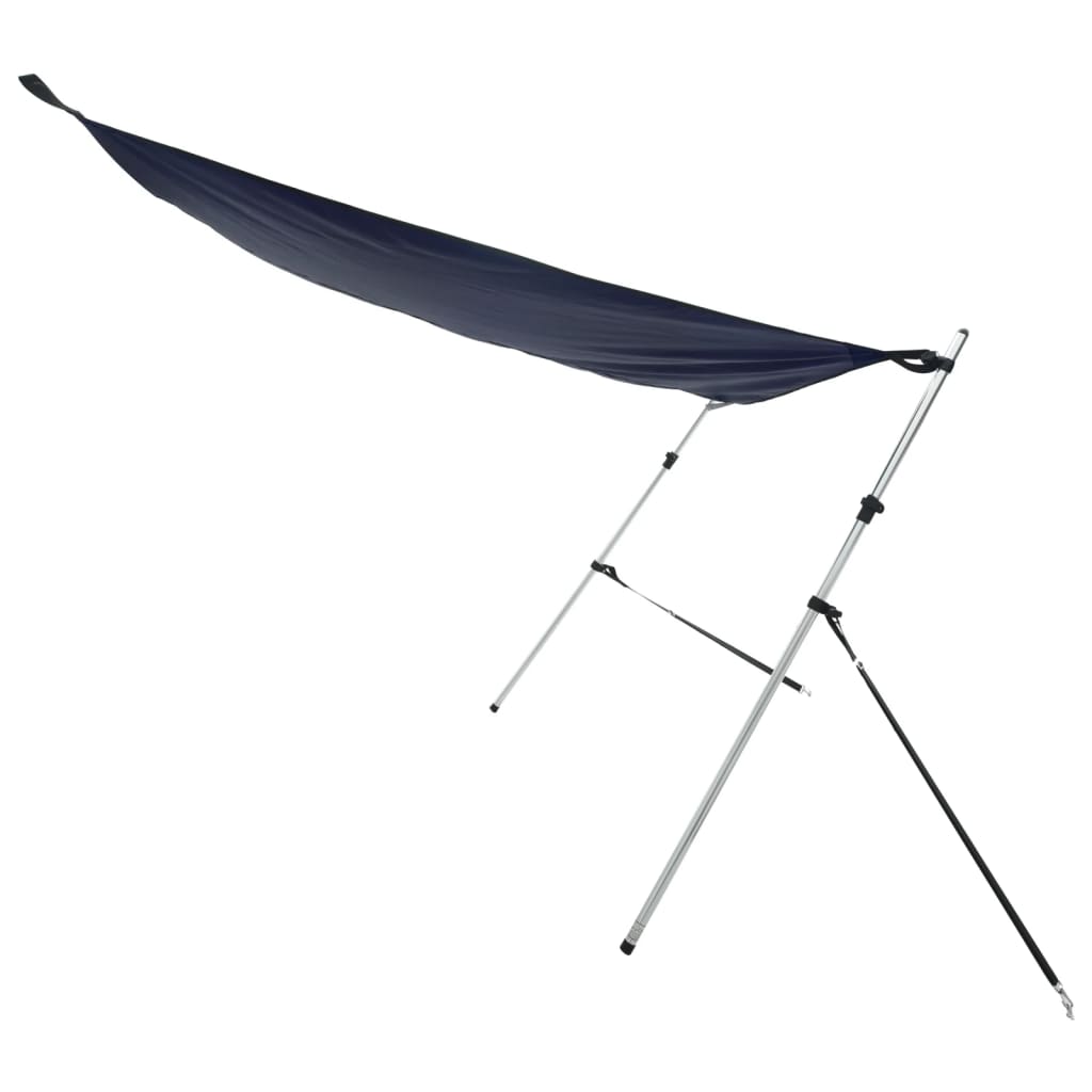 vidaXL Extensão de toldo em T 170x170x(115-183) cm azul