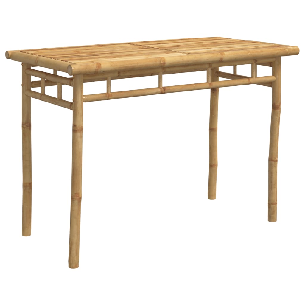 vidaXL Mesa de jantar para jardim 110x55x75 cm bambu