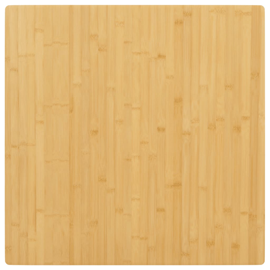 vidaXL Tampo de mesa 90x90x2,5 cm bambu