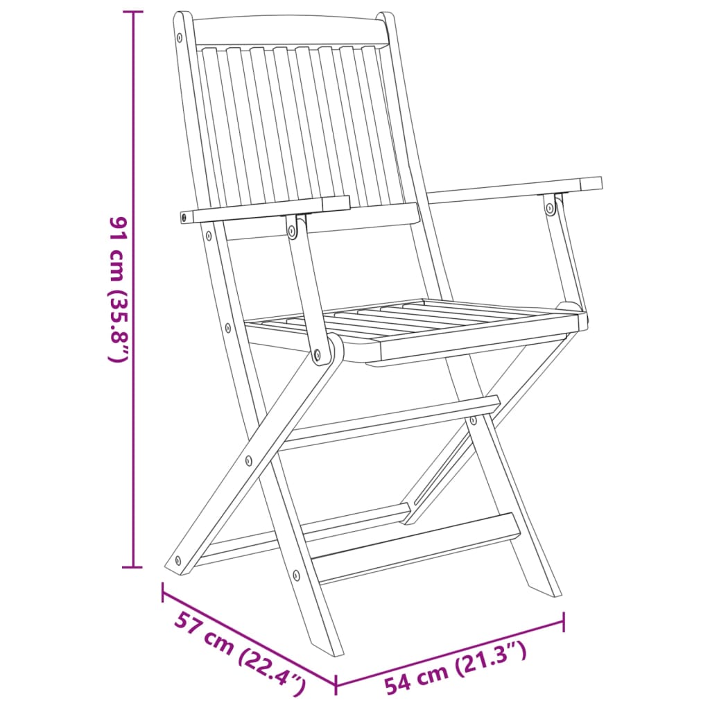 vidaXL Conjunto de jantar para jardim 9 pcs madeira de acácia maciça