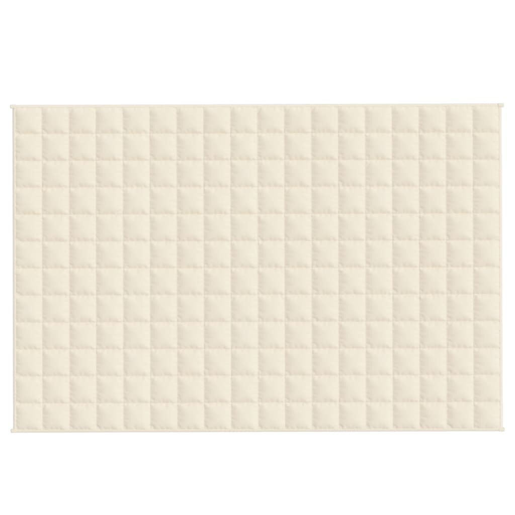 vidaXL Manta pesada 5 kg 122x183 cm tecido creme-claro