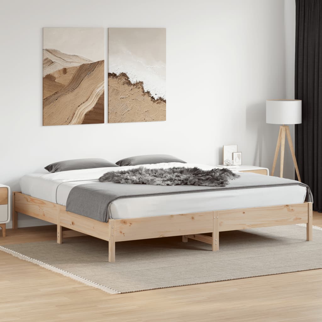 vidaXL Estrutura de cama madeira de pinho maciça 180x200 cm